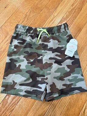 Toddler Boy Camo Print Bathing Suit 4T Brand New With Tags